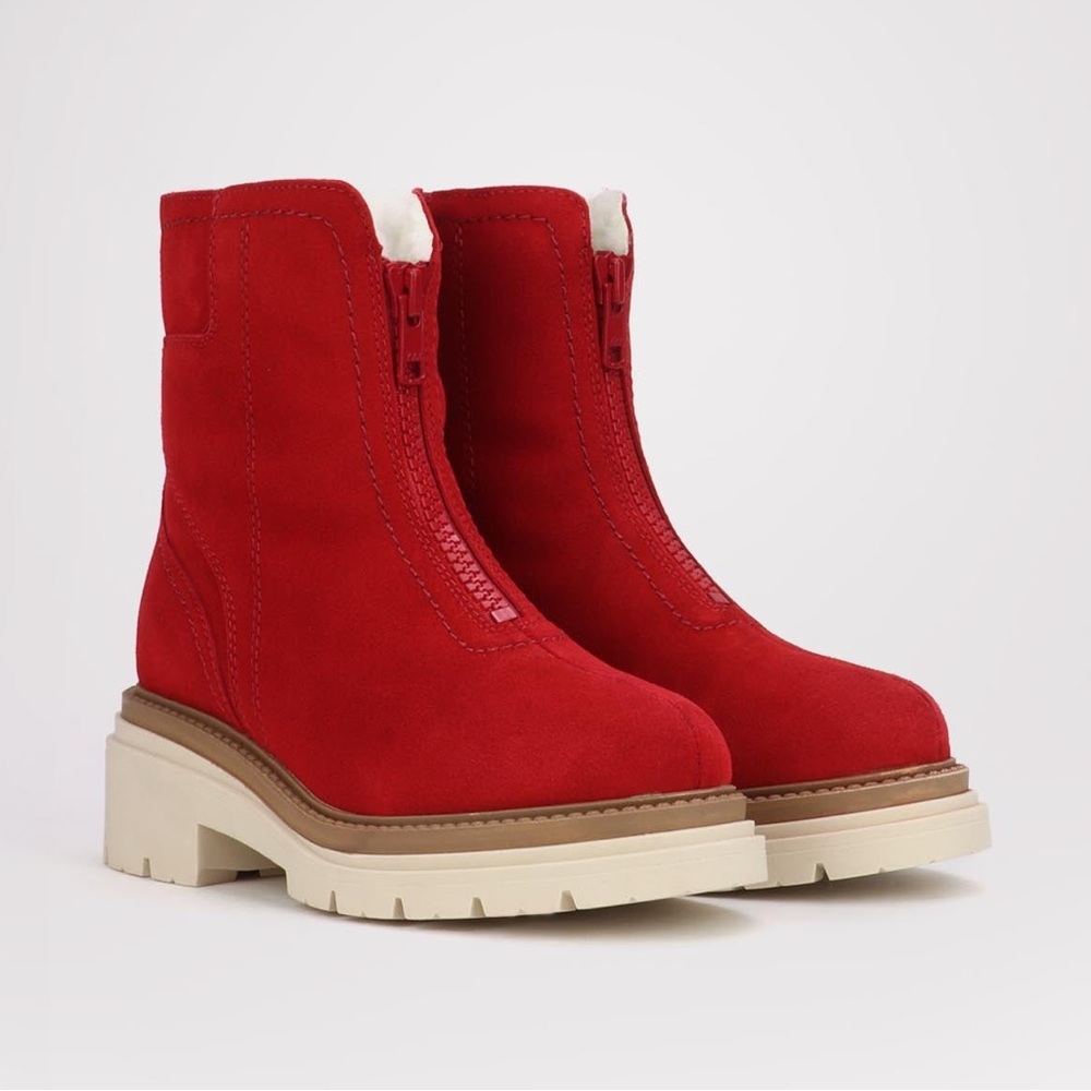 🔥♥️🔥 PAJAR ZENATA RED SHEARING HERITAGE BOOT SIZE 7 US